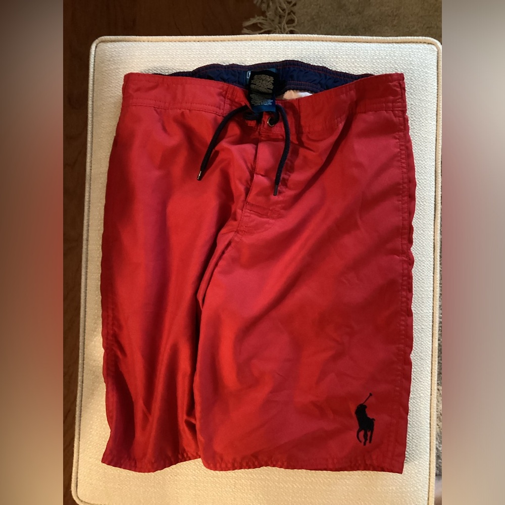Ralph Lauren boys red bathing suit size 10-12